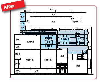 『和』と『間』の安らぎ空間の間取り2